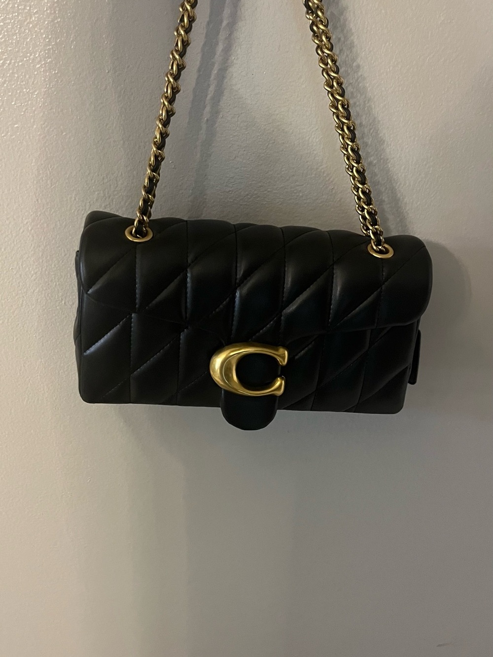 Coach Quilted Tabby Shoulder 26 -Black - Picture 4 of 5